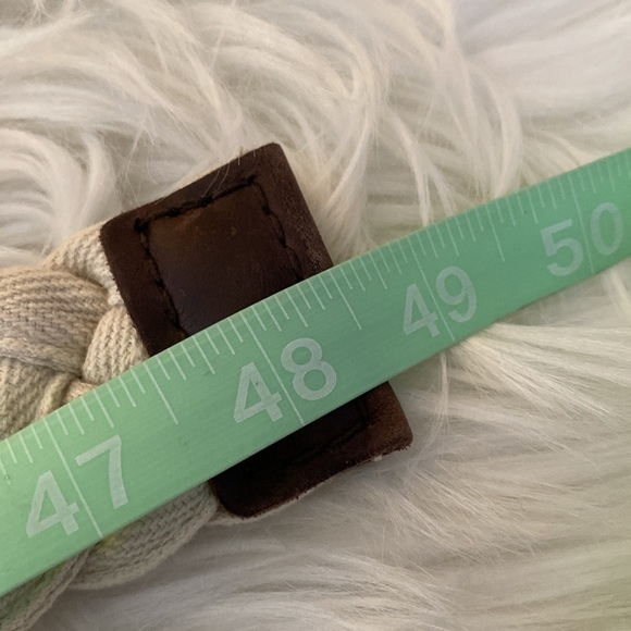 Abercrombie & Fitch cream braided belt - Picture 8 of 10